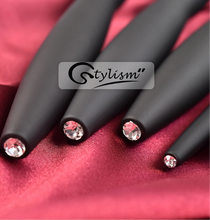 Load image into Gallery viewer, Stylism Signature Obsidian Black Brush Set(9 piece Brush collection with bag)