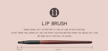 Load image into Gallery viewer, Eye Makeup Brushes Set Wooden Handle Brush Set (7 piece collection with bag)