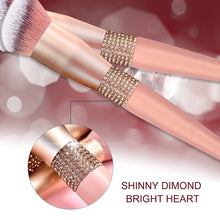 Load image into Gallery viewer, Rhinestone Romance Brush Set (10 piece brush collection with bag)