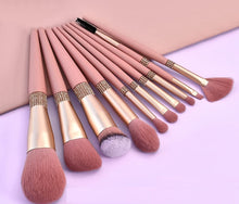 Load image into Gallery viewer, Rhinestone Romance Brush Set (10 piece brush collection with bag)
