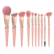 Load image into Gallery viewer, Rhinestone Romance Brush Set (10 piece brush collection with bag)