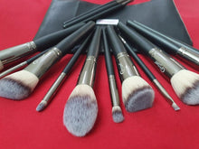 Load image into Gallery viewer, Midnight Black Brush Set (15 piece Brush collection with bag)