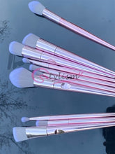 Load image into Gallery viewer, Rose Pink Brush Set (10 piece brush collection with bag)
