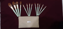 Load image into Gallery viewer, Spring Green Brush Set (13 piece brush collection with bag)
