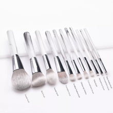 Load image into Gallery viewer, Creamy Marble Brush Set (11 piece collection with bag)