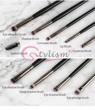 Load image into Gallery viewer, Midnight Black Brush Set (15 piece Brush collection with bag)